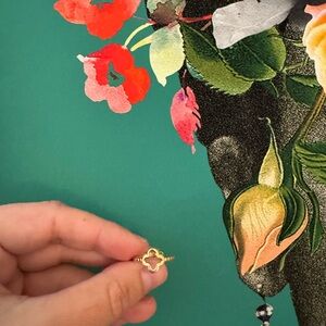 Minimalist Four Leaf Clover Gold Tone Adjustable Ring